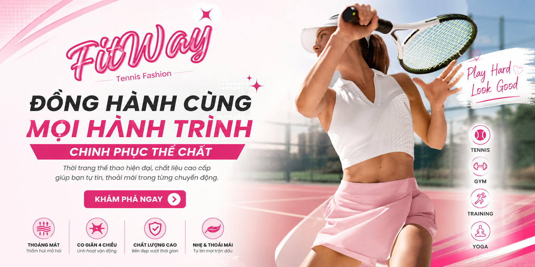 FitWay là thương hiệu thời trang thể thao dành cho những người yêu thích sự năng động, khỏe mạnh và phong cách sống tích cực.